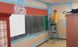 Painting classrooms at St. Andrew’s Academy